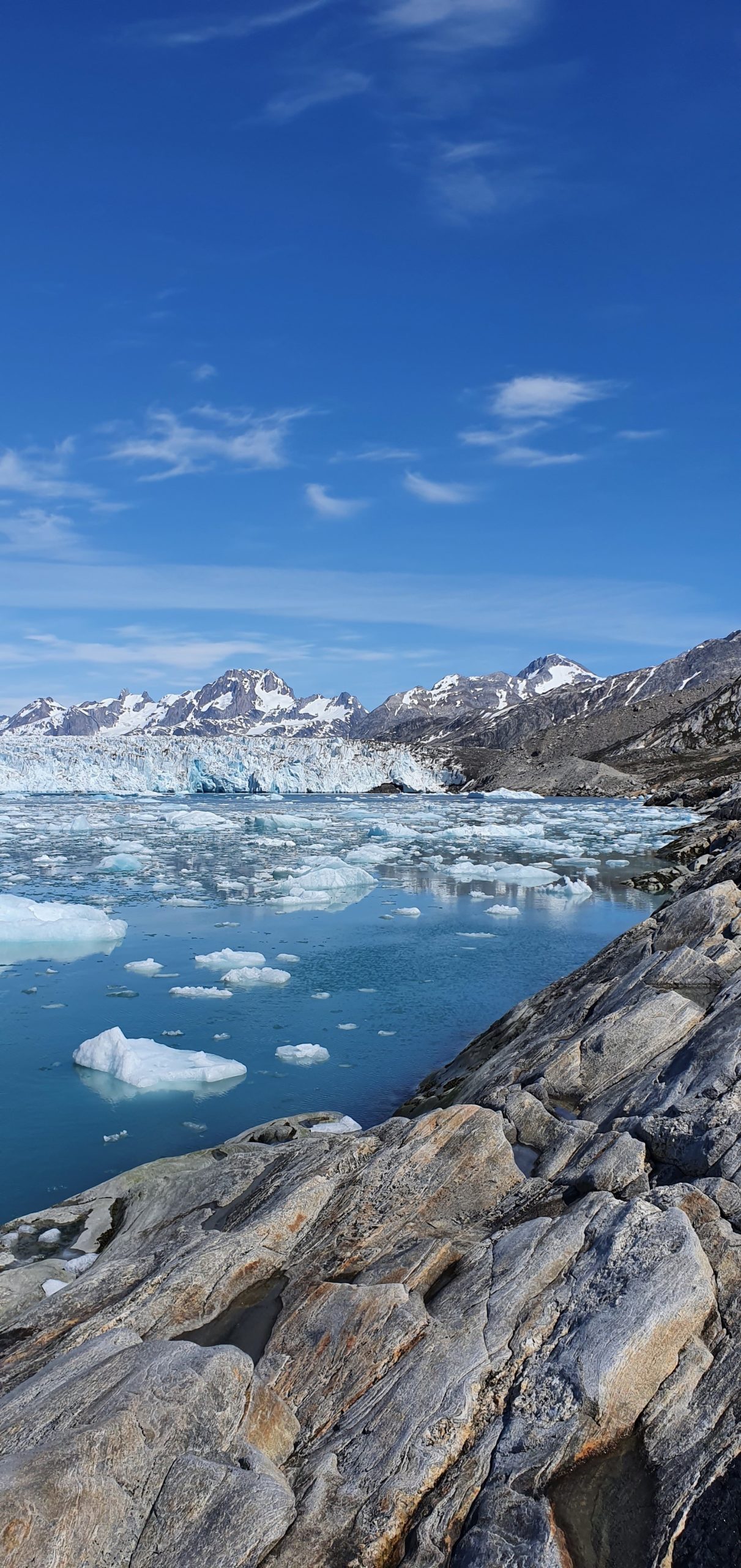 Coastline of a Greeland body of water