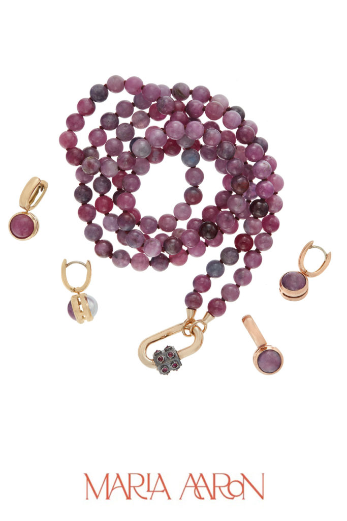 Marla Jewelry purple necklace and earrings